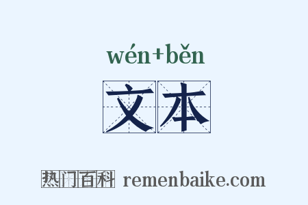 文本是什么意思的图片